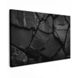 Zwart - Stenen - Rots canvas 2cm klein -z3d