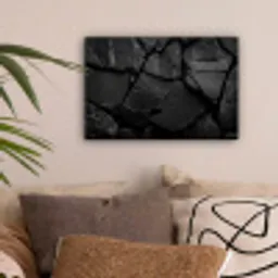 Zwart - Stenen - Rots canvas 2cm klein -sfeer1
