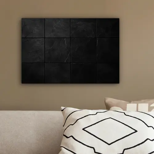 Zwart - Tegels canvas 2cm klein -sfeer3