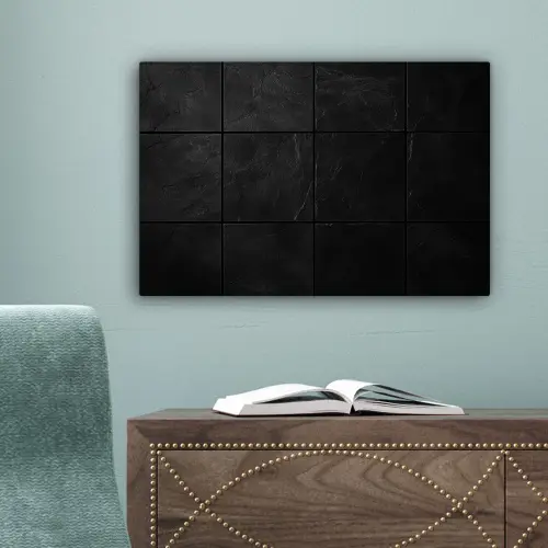 Zwart - Tegels canvas 2cm klein -sfeer4