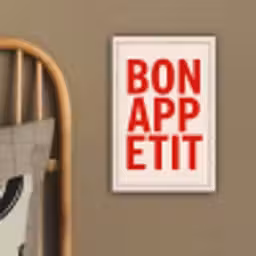 Blokletters - Rood - Kartelrand canvas 2cm klein -sfeer3