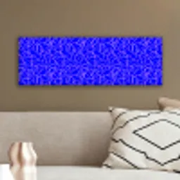 Blauw - Lijnen - Roze - Abstract canvas 2cm klein 828 -sfeer3