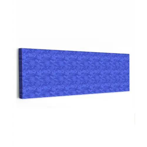 Blauw - Patroon - Heuvels - Bloemen canvas 2cm klein 828 -z3d
