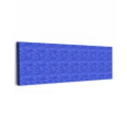 Blauw - Patroon - Heuvels - Bloemen canvas 2cm klein 828 -z3d