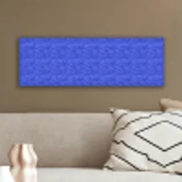 Blauw - Patroon - Heuvels - Bloemen canvas 2cm klein 828 -sfeer3