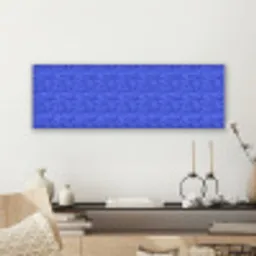 Blauw - Patroon - Heuvels - Bloemen canvas 2cm klein 828 -sfeer6