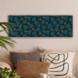 Blauw - Patroon - Retro canvas 2cm klein 828 -sfeer1