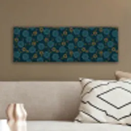 Blauw - Patroon - Retro canvas 2cm klein 828 -sfeer3