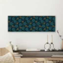 Blauw - Patroon - Retro canvas 2cm klein 828 -sfeer6