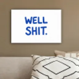 Blauw - Quote - Wit canvas 2cm klein -sfeer3