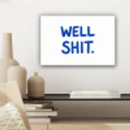 Blauw - Quote - Wit canvas 2cm klein -sfeer6