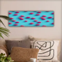 Blauw - Frambozen - Roze canvas 2cm klein 828 -sfeer1
