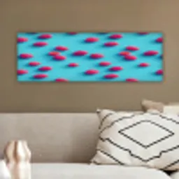 Blauw - Frambozen - Roze canvas 2cm klein 828 -sfeer3