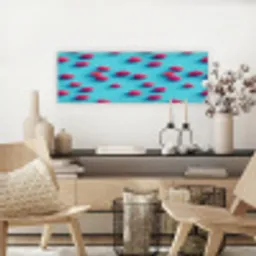 Blauw - Frambozen - Roze canvas 2cm klein 828 -sfeer6