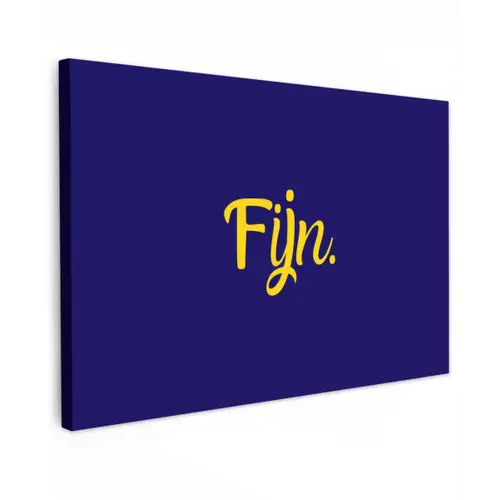 Blauw - Geel - Fijn canvas 2cm klein -z3d