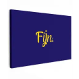Blauw - Geel - Fijn canvas 2cm klein -z3d