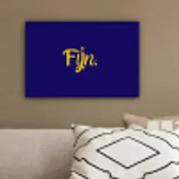 Blauw - Geel - Fijn canvas 2cm klein -sfeer3