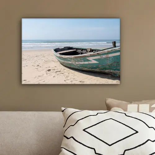 Boot - Zandstrand - Zee canvas 2cm klein -sfeer3