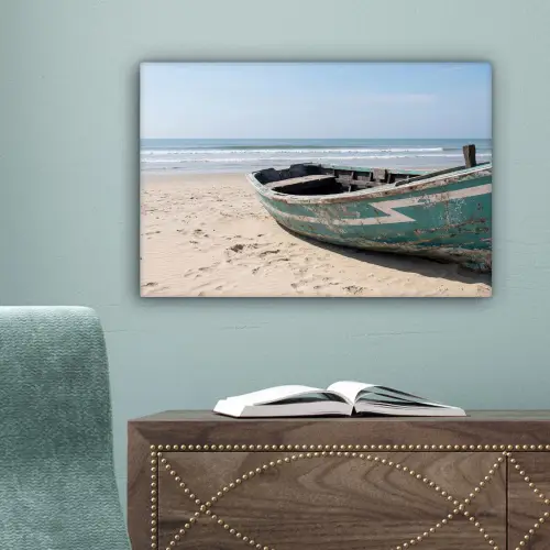 Boot - Zandstrand - Zee canvas 2cm klein -sfeer4