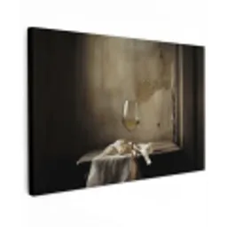 Strik - Beige - Witte - Wijn canvas 2cm klein -z3d