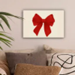 Strik - Symmetrisch - Rood - Lint canvas 2cm klein -sfeer1