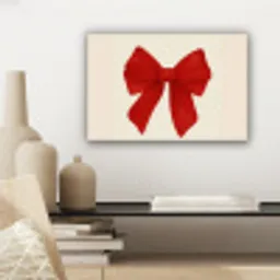 Strik - Symmetrisch - Rood - Lint canvas 2cm klein -sfeer6