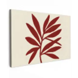 Tak - Bladeren - Rood canvas 2cm klein -z3d