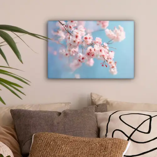 Takken - Bloesems - Roze canvas 2cm klein -sfeer1
