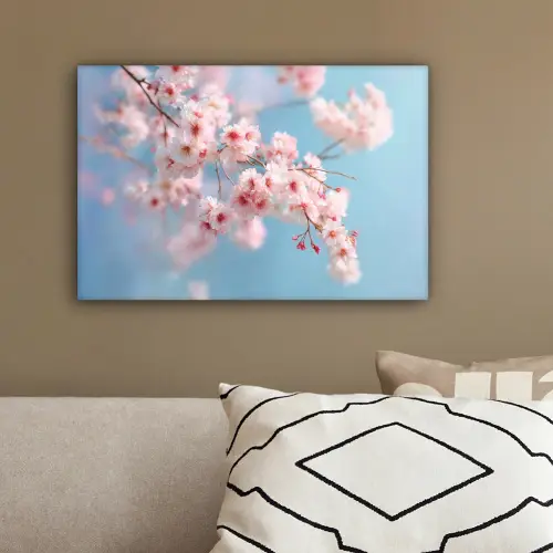 Takken - Bloesems - Roze canvas 2cm klein -sfeer3