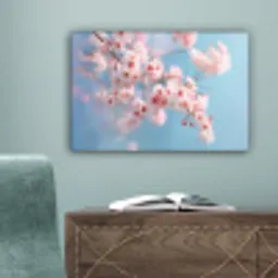 Takken - Bloesems - Roze canvas 2cm klein -sfeer4