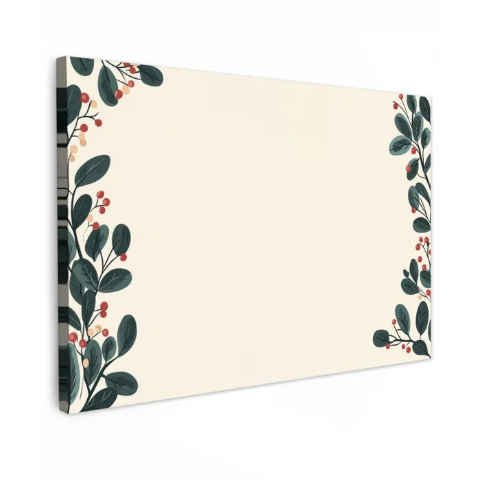 Takken - Winter - Planten - Licht canvas 2cm klein -z3d