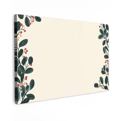 Takken - Winter - Planten - Licht canvas 2cm klein -z3d