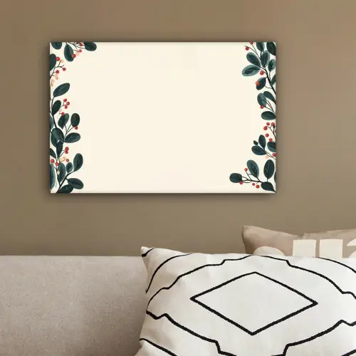 Takken - Winter - Planten - Licht canvas 2cm klein -sfeer3