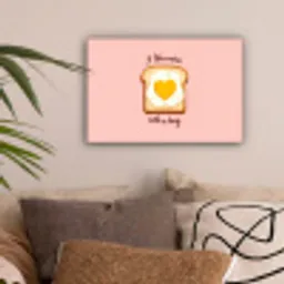 Brood - Illustratie - Quote - Roze canvas 2cm klein -sfeer1