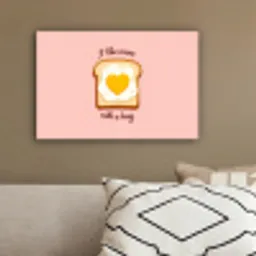 Brood - Illustratie - Quote - Roze canvas 2cm klein -sfeer3