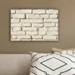 Bakstenen - Muur - Licht - Wit canvas 2cm klein -sfeer3