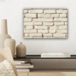 Bakstenen - Muur - Licht - Wit canvas 2cm klein -sfeer6