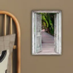 Brug - Bos - Doorkijk canvas 2cm klein -sfeer3