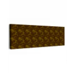 Bruin - Bloemen - Goud canvas 2cm klein 828 -z3d