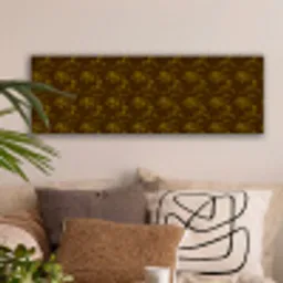 Bruin - Bloemen - Goud canvas 2cm klein 828 -sfeer1
