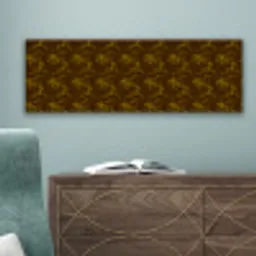 Bruin - Bloemen - Goud canvas 2cm klein 828 -sfeer4