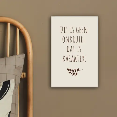 Bruin - Minimalistisch - Quote - Zomer canvas 2cm klein -sfeer3