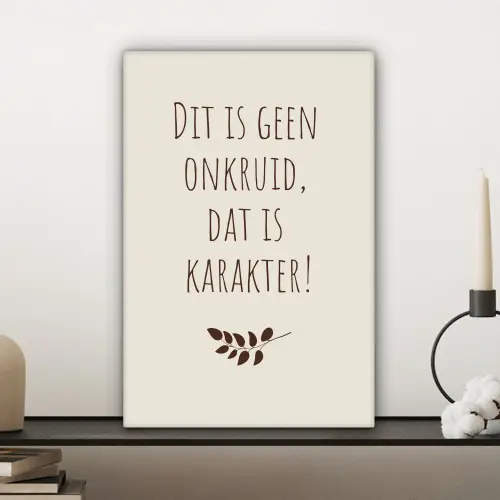 Bruin - Minimalistisch - Quote - Zomer canvas 2cm klein -sfeer6
