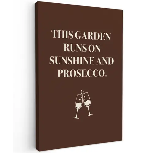 Bruin - Zomer - Quote - Drinken canvas 2cm klein -z3d