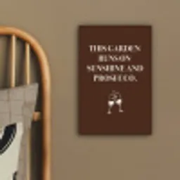 Bruin - Zomer - Quote - Drinken canvas 2cm klein -sfeer3
