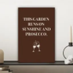 Bruin - Zomer - Quote - Drinken canvas 2cm klein -sfeer6