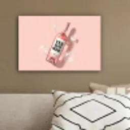 Bubbels - Rosé - Roze canvas 2cm klein -sfeer3