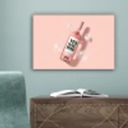 Bubbels - Rosé - Roze canvas 2cm klein -sfeer4