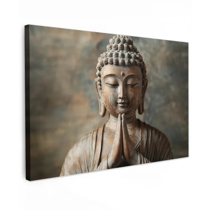 Boedha - Beeld - Bruin - Rust canvas 2cm klein -z3d