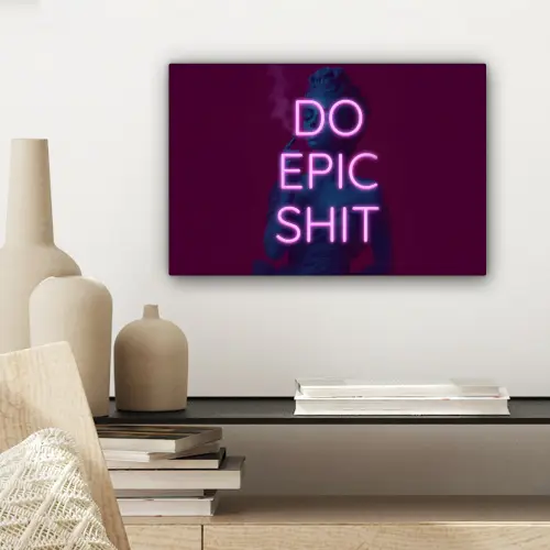 Buste - Neon - LED - Letters canvas 2cm klein -sfeer6